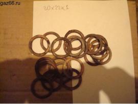 Кольцо  медное 30х22х1